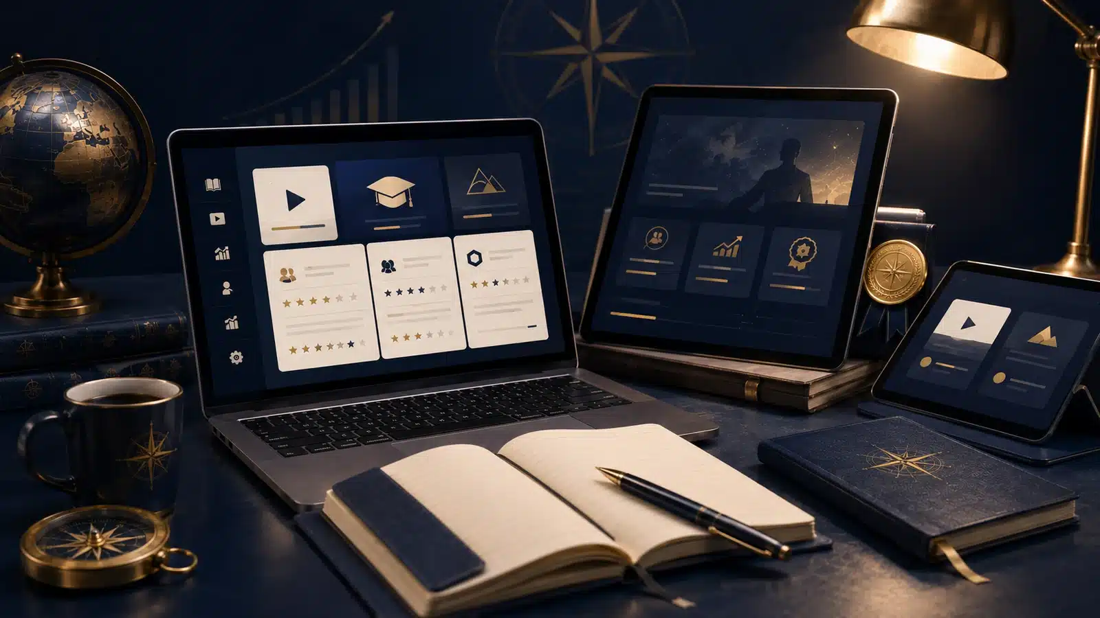 Professional development platforms compared across several digital learning devices.